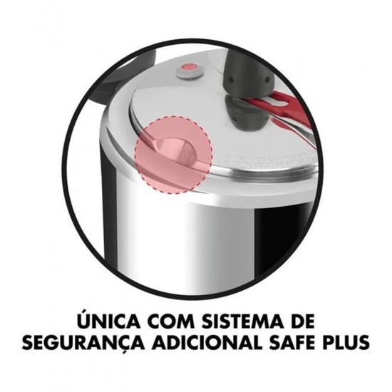 Panela De Pressão 4,5L Clock Original+ Fechamento Interno   